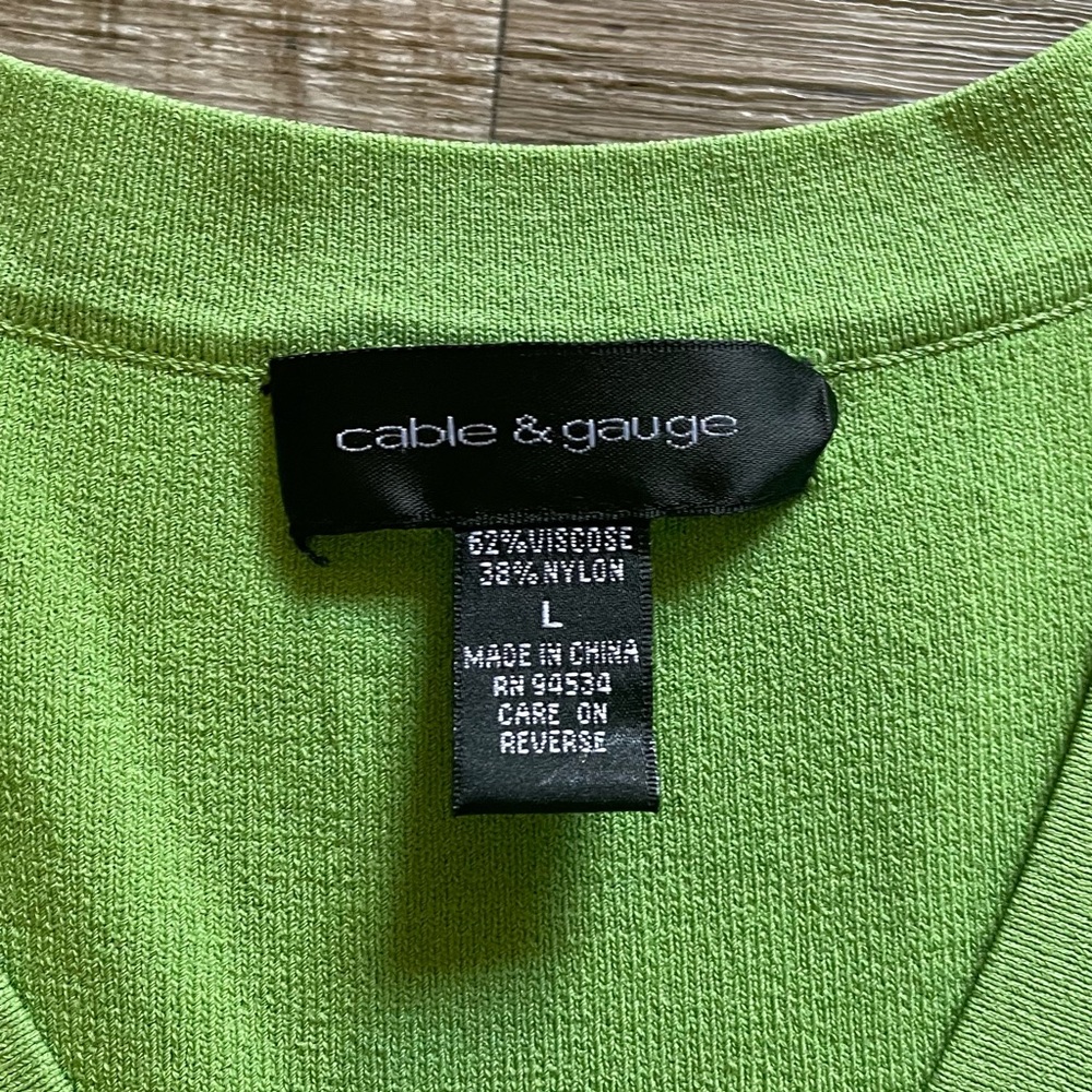 Green Bandage Knit Tank Top Y2K Stretch V Neck - Picture 7 of 7
